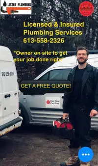 Fully Licensed Plumbing Services Ottawa & Surrounding Areas