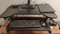 Adjustable standing desk converter/ support d'écran pc ajustable