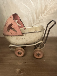 Vintage Metal Baby Buggy /Carriage /Pram by Wyandotte 1930s USA