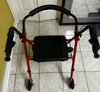 Drive Medical Adjustable Height Rollator Rolling Walker