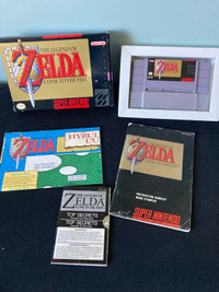 Vintage SNES Zelda A Link To The Past, Nintendo Box Video Game