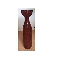 Mexican Pottery Ceramic Pedestal Flower Stand
