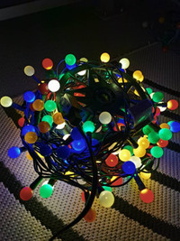GE Christmas Multi Coloured LED Lights and Outdoor cord