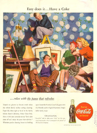 Large (10 ¼ x 13 ½ ) 1946 full-page vintage ad for Coca-Cola