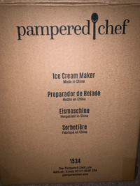 Pampered Chef Electric Ice Cream Maker, used once, $60 firm