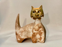 Ceramic Art Cat Figurine