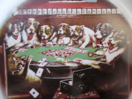 Vintage Cendrier chiens Poker dans Art et objets de collection  à Lac-Saint-Jean - Image 2