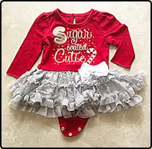 Transcona pick up near club regent casino. Red dress with silver skirt onesie made by baby glam, goo...