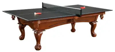 New 4x8' Kent Pool Table features all wood construction, diamond pearl rail sights, leather pockets,...