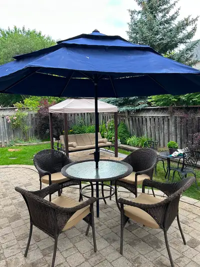 Wicker patio set, View more