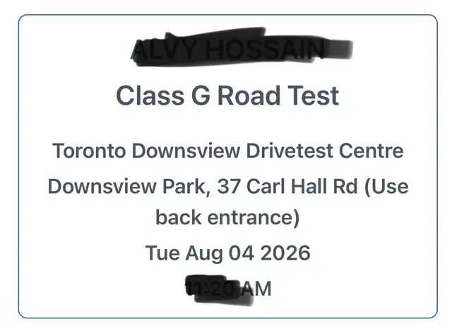 ROAD TEST EXPRESS G/G2 BOOKING, DRIVE CLASSES534824384495636483