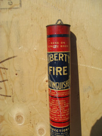 vintage old fire extinguisher