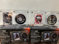 2 Winnipeg Jets autographed/signed puck and card combos 