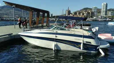 The Okanagan Package • Engine: Volvo Penta 5.7GXI DP | 320 HP Fuel Injected • Performance: Dual Prop...