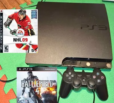PlayStation 3 (PS3) Slim bundle w 2 games, View more