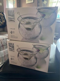 “Chiller” Glasses. Two Sets Of Two. ($20 Each or Both For $35).