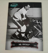 Gordie Howe Mr. Hockey collector card with plaque