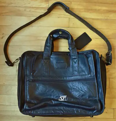 Laptop bag large leather STMicroelectronics, View more