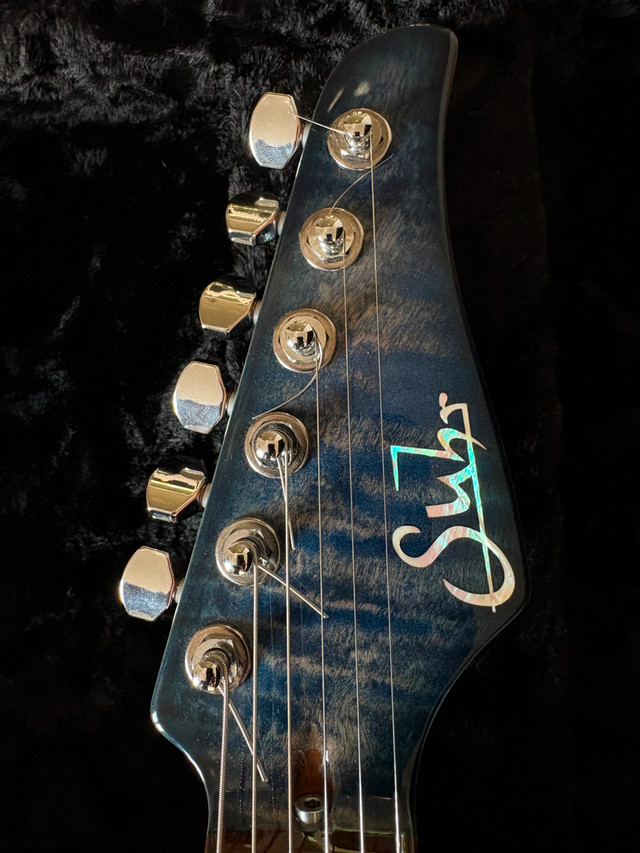 Suhr Modern Guthrie Govan Custom Trans Whale Blue Burst in Guitars in Kingston - Image 3