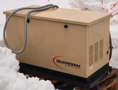 Generac Gardian 7000 watt air cooled natural gas generator, View more