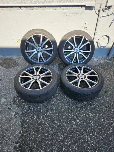4 x oem original subaru impreza rims 2017 to 2023 year model Clean and washed 3 x Tires have one sea...