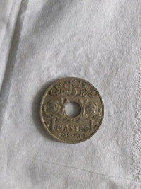Rare and Vtg. 1 piastre old Grand Liban ( Libanese)  coin ,1936 