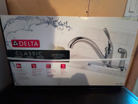 Delta "Classic" DST Chrome Kitchen Faucet - New / Factory Sealed