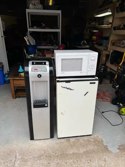 Mini Fridge + Microwave + Cooler/Kettle Combo, View more