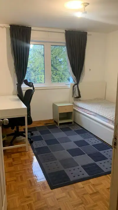 One single room is available on August 1. 15 minutes walk to Seneca College. 2 minutes walk to bus s...
