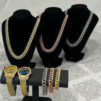Diamond necklace chain &amp; bracelet 
