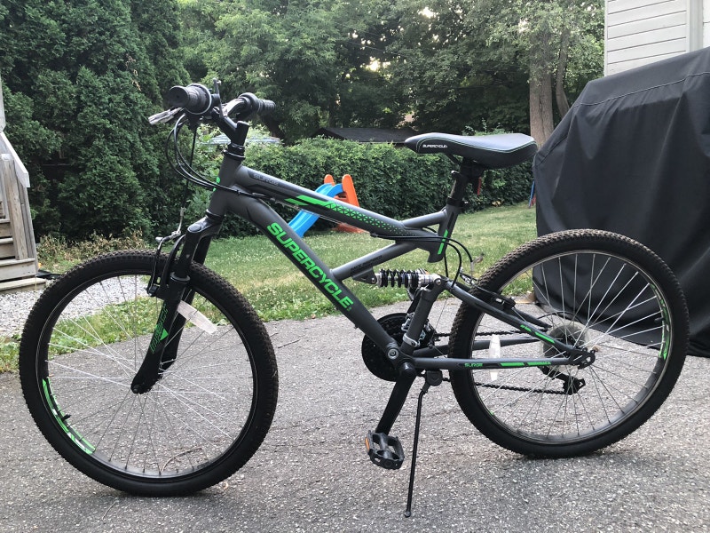Supercycle Surge Dual Suspension Mountain Bike, 24 Inch Mountain