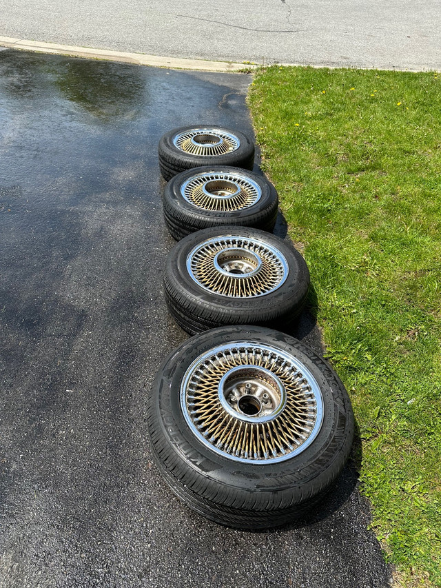 16 inch Gold spoke wire wheels in Tires & Rims in Oshawa / Durham Region - Image 4