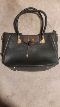 Black brown women's purse