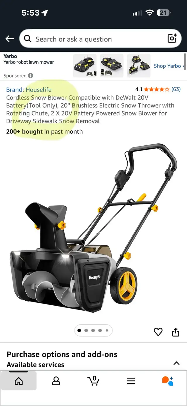 Houselife Snowblower brand new. Tool only in Snowblowers in Kitchener / Waterloo - Image 7