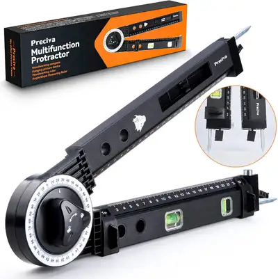 Multifunctional Angle Finder Gauge+Soft Rubber Mallet Hammer, View more