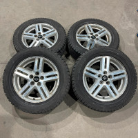 225/60R17 Yokohama winter tires on alloy wheels 5x114.3