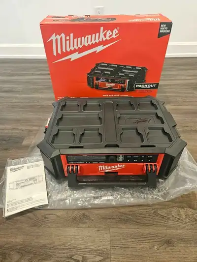 Brand new Milwaukee M18 Packout Radio/Charger with bluetooth, View more