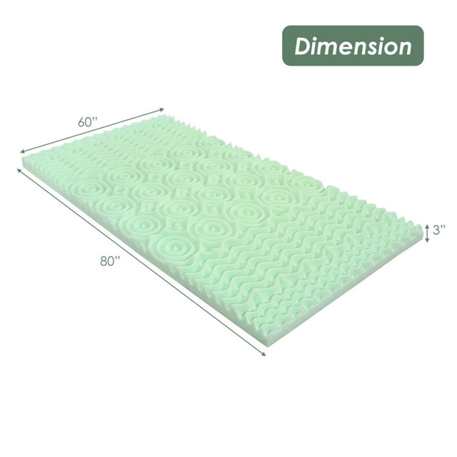 3 Inch Comfortable Mattress Topper Cooling Air Foam in Bedding in Kitchener / Waterloo - Image 2