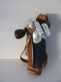VINTAGE Miniature Golf bag and clubs