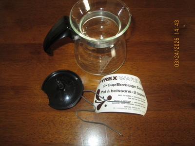 PYREX Ware-2 Cup Beverage Server, Heat Resistant Glass, View more