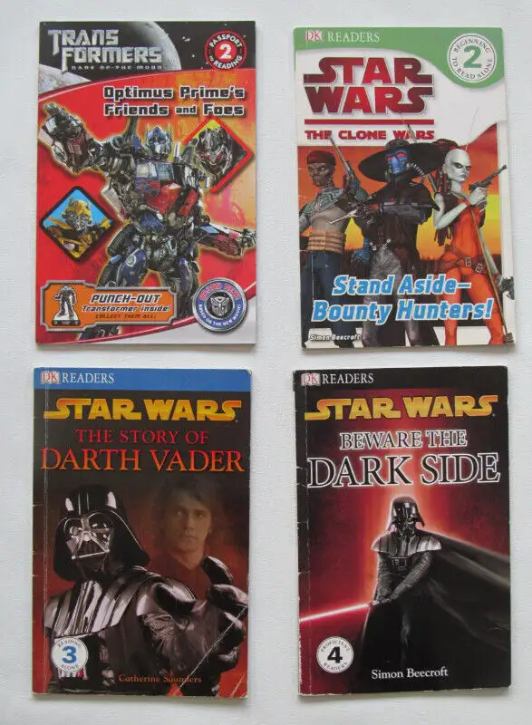 Star Wars books, learn to read, Darth Vader, Lot of 4 , Disney in Children & Young Adult in Markham / York Region - Image 2