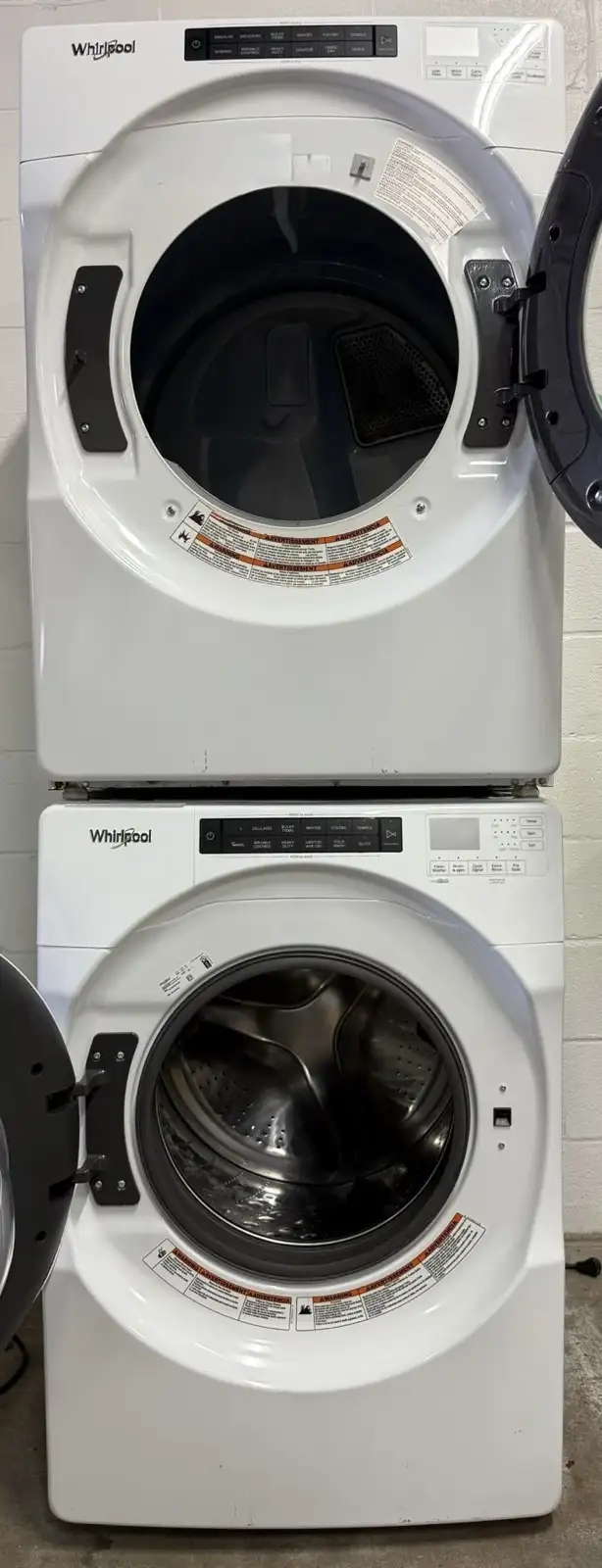 -Stackable SET Washer / Dryer  “WHIRLPOOL” H39/W27/W30 in Washers & Dryers in City of Toronto - Image 3