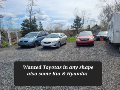 BUYING Toyotas, Kia, Hyundai in any shape running or not