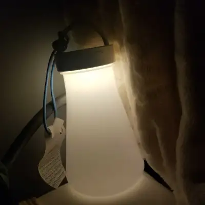 Camping lamp /night light (solar + AAA battery powered), View more