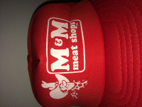 Vintage M&M Meat Shops SnapBack Hat Made In Korea