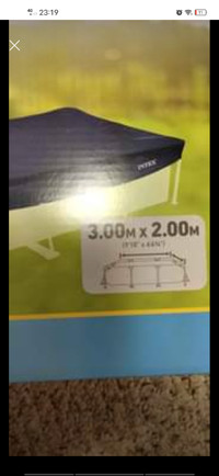 Intex swimming pool cover 3m×2m brand new. price is firm.  pick