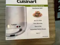 CUISINART WM-SW2 Dual-Sandwich Nonstick Electric Grill, Silver