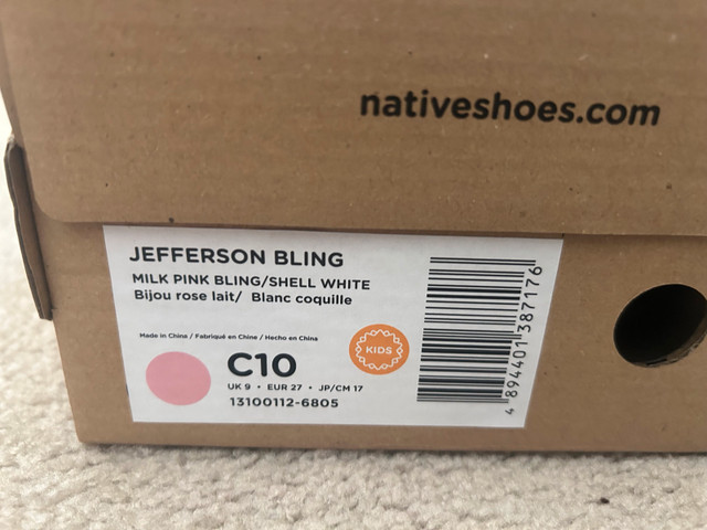 girls native shoes size c10 EUC in Kids & Youth in Calgary - Image 2