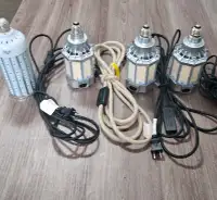 4 Selectable Watts Led Corn Lights with Plug