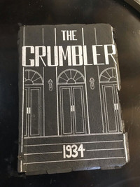 1934 "THE GRUMBLER" KITCHENER WATERLOO HIGH SCHOOL YEAR BOOK